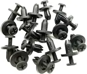 50 Pieces Universal Car Fender Retainer Clips Bumper Rivets Shield Mud Guard Push Pins for 6mm Hole Accessories