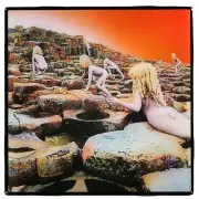 LED ZEPPELIN Houses Of The Holy Custom Ceramic Tile COASTER Album Cover Cork Bar