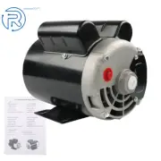Electric Motor 3.7HP 3450RPM Compressor Duty 56 Frame 1 Phase 5/8" Shaft 230V US