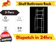 3 Tiers Bathroom Rack Over toilet Laundry Washing Machine Storage Shelf Unit AU