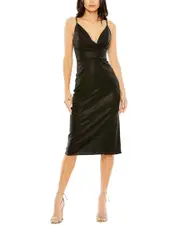 Mac Duggal Metallic Sheath