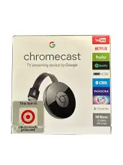 Google Chromecast (2nd Generation) HD Media Streamer - Black - stream with wifi