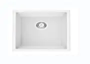730*460*226mm Matte White Single Bowl Quartz Undermount Kitchen Sink