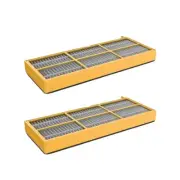 (2) Shark ION Pre-Motor Yellow Filter RV700 , RV720 , RV750 , RV755 Genuine