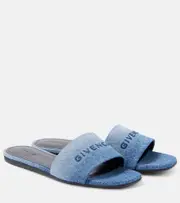 [Givenchy] Givenchy Logo denim slides AU 7 blue