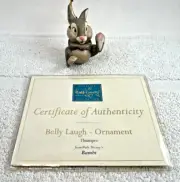 1999 Disney WDCC Thumper Belly Laugh Ornament Bambi MIB COA