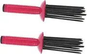 OSOLADY 2pcs Curling Comb for Professional Styling Anti-frizz Hair Brush for Salon-like Volume Portable Curling for Curly Hair Care and Shaping