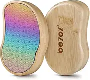 BEZOX Stainless Steel Pedi Egg Foot File Callus Remover for Dry and Wet Feet, Smooth Rough Skin, Plastic-free Callus Pumice Stone, Washable Foot Scrubber for Cracked Heels
