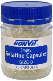 BONVIT Empty Capsules Size '0' Gelatine 140c