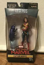 Marvel Legends CAPTAIN MARVEL Carol Danvers Figure w/ Goose Cat BAF Kree Sentry