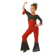 Go To Rio Child Small Dance Costume Spanish Mambo Salsa Jumpsuit & Headpiece New