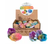 Gemstone Mini Rainbow Aura Geode (SENT AT RANDOM)