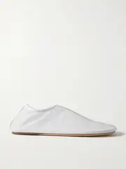 [Christopher Esber] Christopher Esber - Leather-trimmed Mesh Ballet Flats - White - IT39 IT 39 White