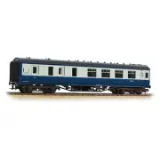 Bachmann 39-462 OO Gauge LMS 57ft 'Porthole' Brake Second Corridor Coach BR Blue