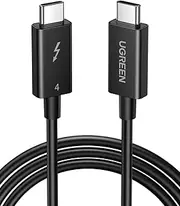 UGREEN 100W Thunderbolt 4 Cable Fast Charging, Intel Certified, 40Gbps Data Transfer, 8K@60Hz Video Output, Compatible with Thunderbolt 3, USB4, iPhone 16 Pro Max, MacBook Pro, Dell XPS, Hub, 0.8M