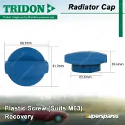 Tridon Radiator Cap for Volkswagen Bora Golf IV R32 Passat Polo Touareg