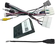 Car Radio Accessory Cable with CAN-Bus Wiring Harness Connector Socket Decoder Adapter Compatible for Nissan Teana 2020+