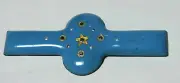 Antique Robins Egg Blue Enamel & Painted Unique Star Design Piece Trim #H804