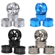 4Pack Replacement 1/10 Aluminum Alloy RC Car Crawler Hex Hub Wheel Rims Parts