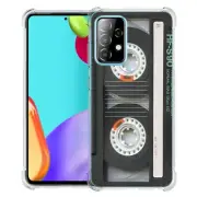 (Cassette Tape)ShockProof TPU phone case cover(Clear)for Samsung Galaxy A52 5G