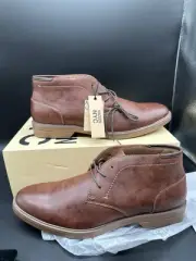 MADDEN NYC Men’s Adam Chukka Dress Boots Leather Brown Size 12 Comfort Insoles