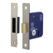 Timco - 3 Lever Deadlock - Satin Nickel (Size 65 case / 45 backset - 1 Each)