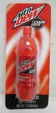 HTF NIP VINTAGE LOTTA LUV MTN DEW CODE RED SODA LIP BALM UNOPENED