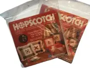 2 HOPSCOTCH Tartan Plaid Cross Stitch Fabric Aida 14 Count 15" x 15" Brown/tan