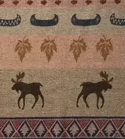 Pendleton Wool Fabric, 23.5”, X 30.5”, Adirondack Design, Light-Weight
