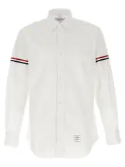 [Thom Browne] Thom Browne-Oxford Armbands Classic Camicie Bianco-Uomo 3