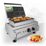 ALDKitchen Taiyaki Fish Waffle Maker | Stainless Steel | 6 Small Fish Waffles