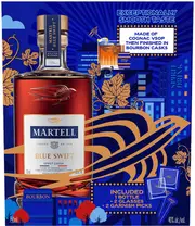 Martell Cognac Blue Swift Ltd Edition + 2 Glasses + Garnish 700ml