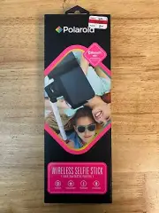 Polaroid Wireless Selfie Stick, Bluetooth, Rechargable, Pink