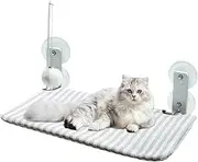 Cat Window Perch | Breathable Cordless Cat Window Perch - Foldable Removable Cordless Attached Cushion Lounger for Bedside Inside Canopy Kitten