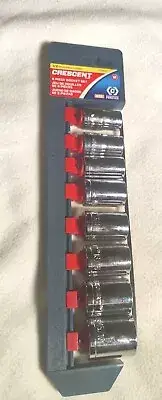 Crescent CSAS0N Steel 1/2 in. Drive 12-Point SAE Socket Set 1/2 x 15/16 in.
