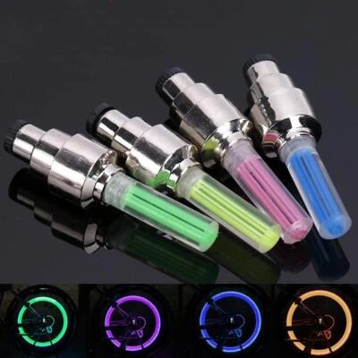 2PCS LED Valve Cap Light Car Bicycle Motorcycle Tire J Wheel Flash T4C4