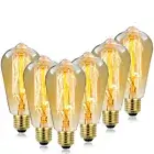 6 Pcs Dimmable Edison Vertical Filament Edison Bulbs E27 Screw Incandescent Bulb