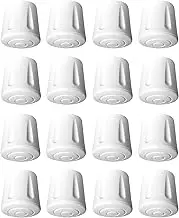 cyclingcolors 16 x Chair Legs Reinforced Non-Slip Rubber White EPDM Table Stool Non Slip 8mm