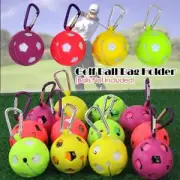 Silicone With Carabiner Golf Bag Holder Protective Cover Golf Ball Sleeve