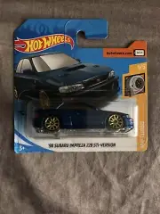 HOT WHEELS 2021 '98 SUBARU IMPREZA 22B STI-VERSION, BLUE, SHORT CARD.