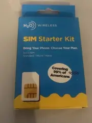 H20 Wireless Sim Card Trio Sim Nano Micro Standard) Phone Sim Card Prepaid Save