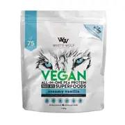 White Wolf Nutrition Vegan Protein With Superfoods Creamy Vanilla 2.25Kg