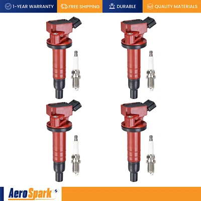 Energy Ignition Coil & Platinum Spark Plug for Toyota Celica Corolla 1.8L UF247 (for: Toyota)