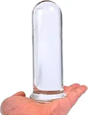 NewMaxer Large Round Glass Butt Plug Huge Crystal Anal Plug Anal Masturbation Butt Expander Sex Pleasure Wand (Medium)