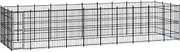 Outdoor Dog Kennel Steel 27.65 m² Large Pet Enclosure Backyard Dog House