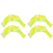 2Pair Silicone Swimming Gloves Webbed Swim Gloves Gear Paddle Fins Green Tone S