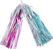 WHAMVOX Bike Accessories 2 Pairs of Handlebar Streamers Child Bike Streamers Handlebar Hanging Ribbons Grip Tassels