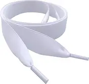 [My Ribbon Laces] White Coloured Satin Ribbon Shoelaces For Trainers, Canvas Pumps, shoes, sneakers, running shoes, sports shoes