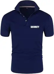 [BERRIHORT] Men’s Polo Shirt Short Sleeve for Security Print Rugby T-Shirt Motorcycle Polo Suits Casual Sweatshirts Golf Tennis Tops Tee - Teen Gift
