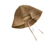 C17 Outdoor Ladies Hats Female Summer Korean Hand-woven Straw Hats Beach Small Fresh Big Brim Travel Sunscreen Sunshade Hat for Women